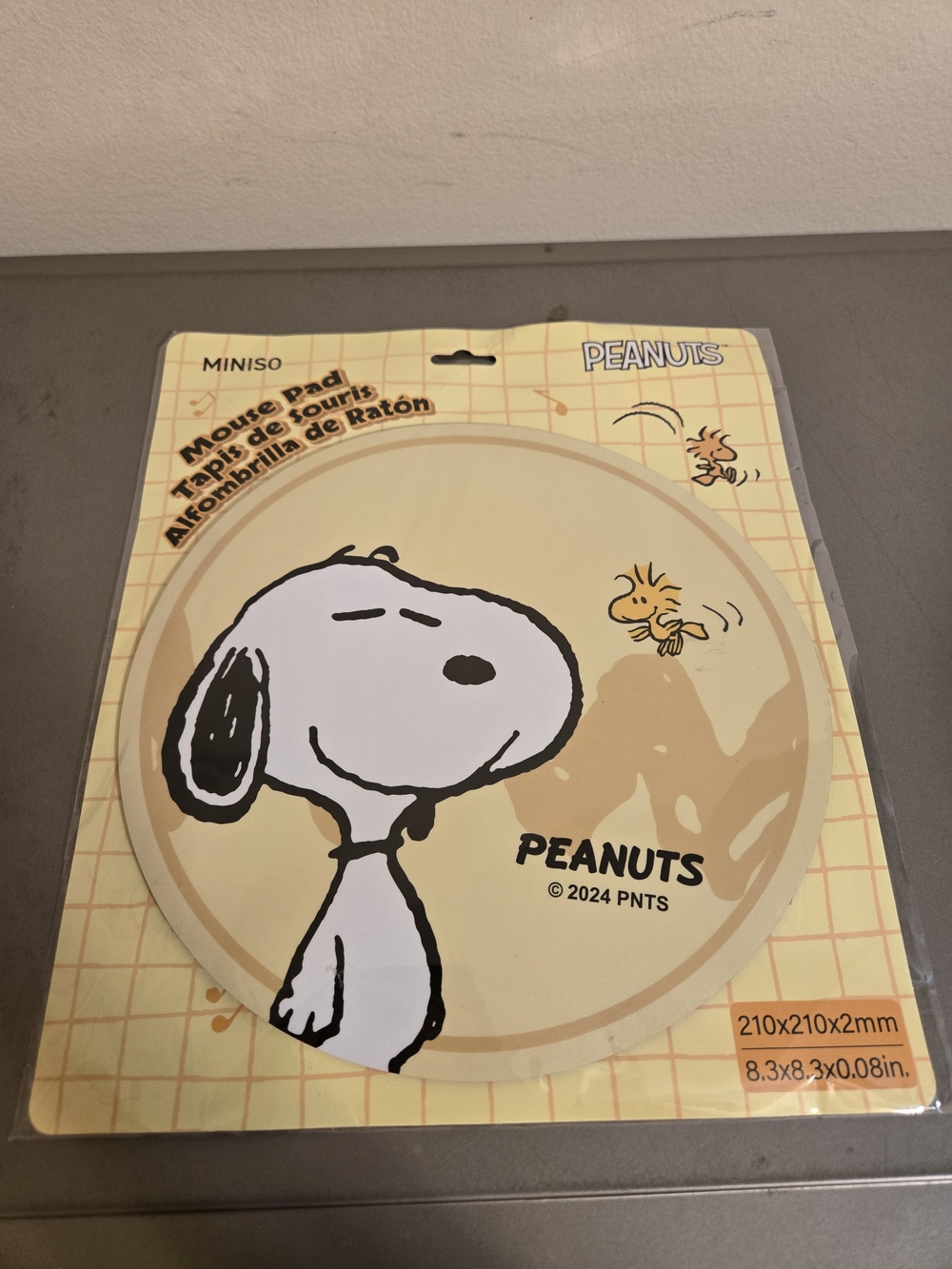 Miniso Peanuts Mouse Pad Featuring Snoopy and Woodstock